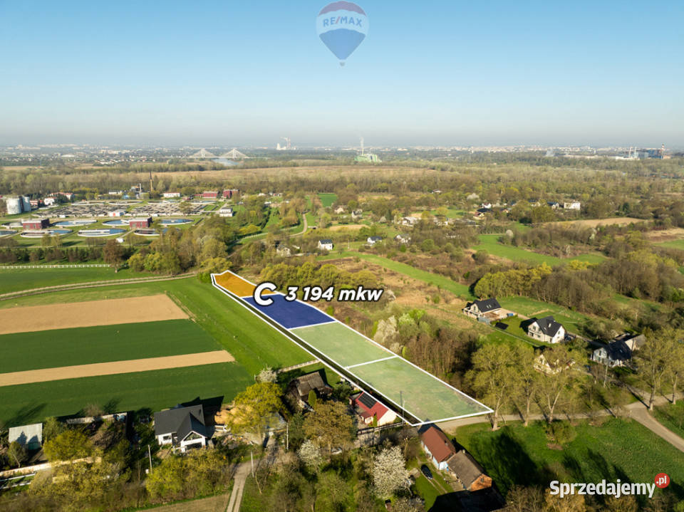 Budowlana działka w Krakowie Suchy Jar C małopolskie Kraków