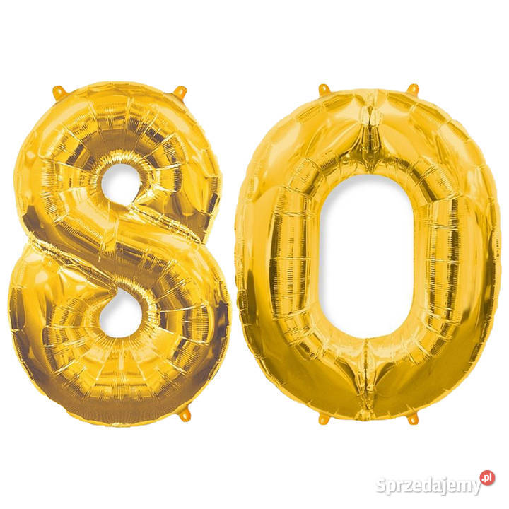 Zestaw dekoracji na 80 urodziny baner imię Adamowizna