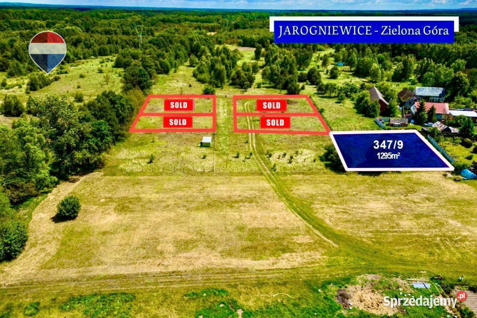 Na sprzedaż działka 3479 Nowe MiastoZielona Góra 1295m2 Jarogniewice