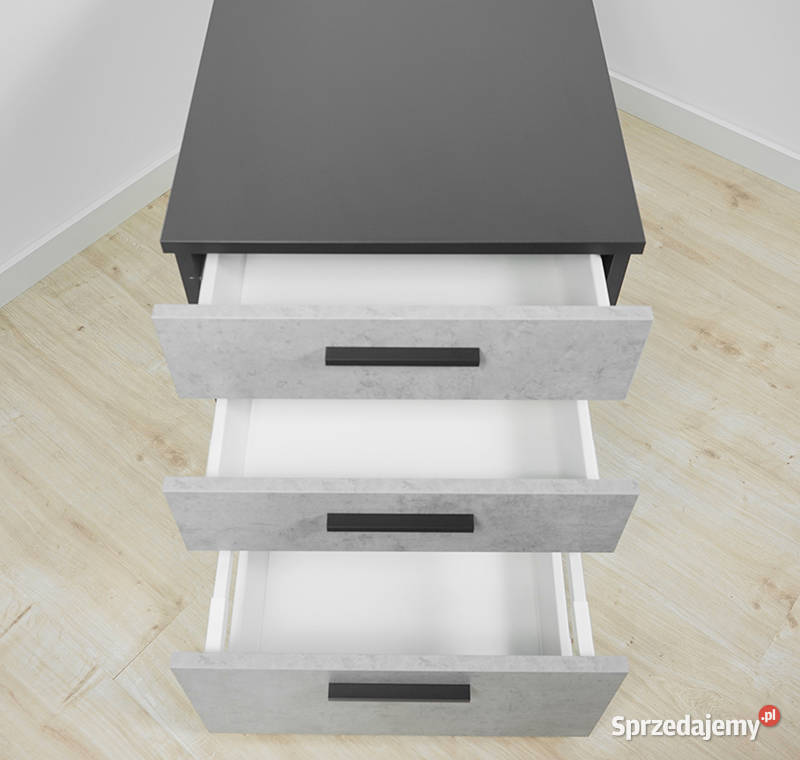 Biurko Neptun kontenerek Beton 160 MebleKreator 68cm lubelskie Biłgoraj