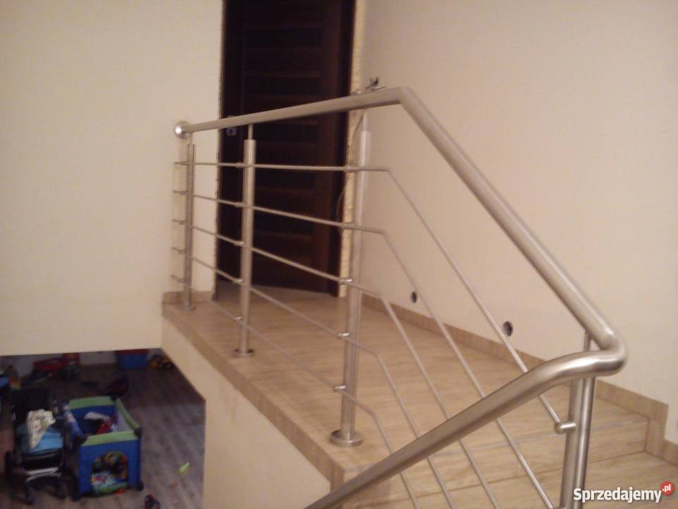 balustrada nierdzewna szlifowana na 3 pręty rura Radomsko