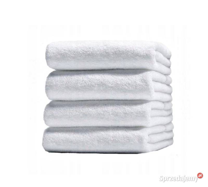 Ręcznik biały hotelowy 70x140 dwupętelka 500 gm biały Kraków