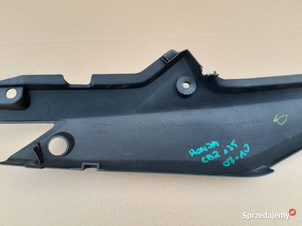 HONDA CBR 125 JC34 ZADUPEK OGON OSŁONA LEWA lubuskie Trzciel