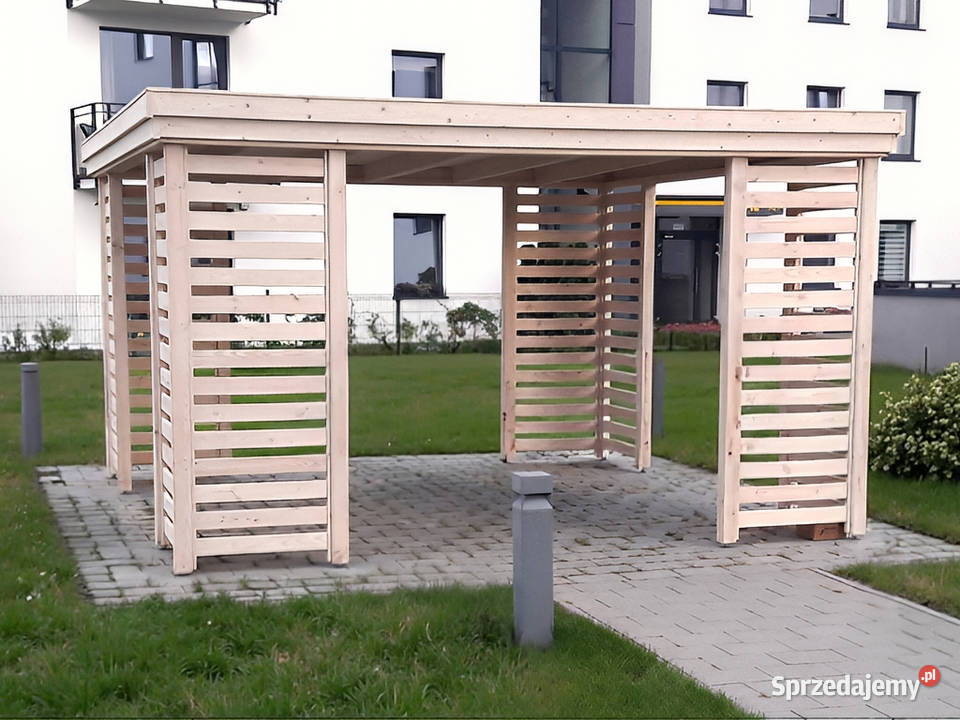 ALTANA 10 3x3m Ukośne Deseczki Papa Rynny Ogród