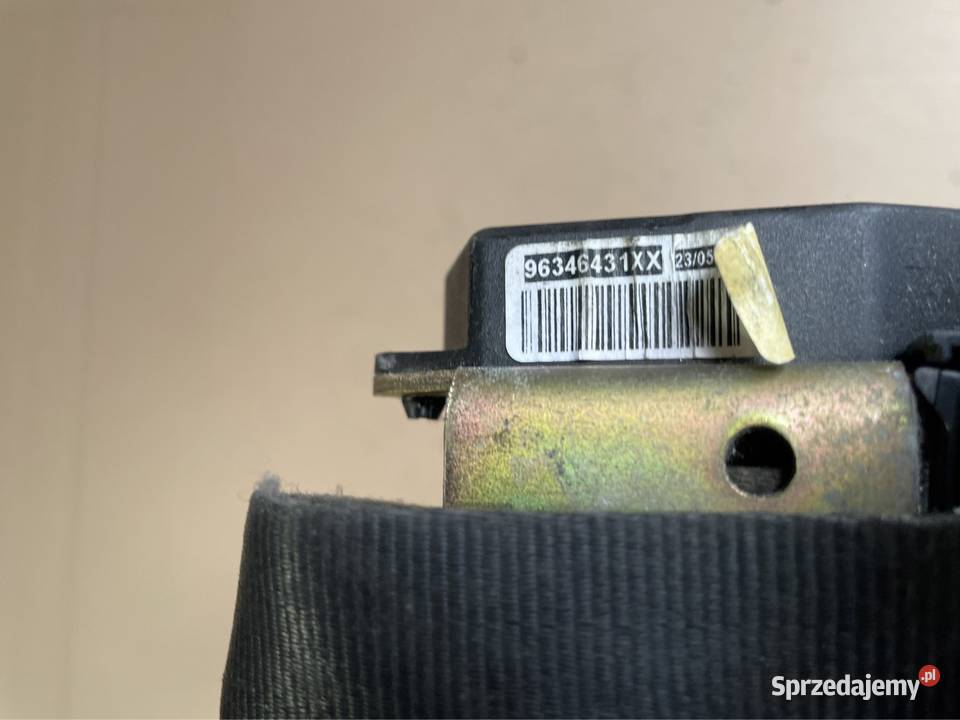 96346431XX pas bezpieczeństwa lewy przód Peugeot Szczecin sprzedam