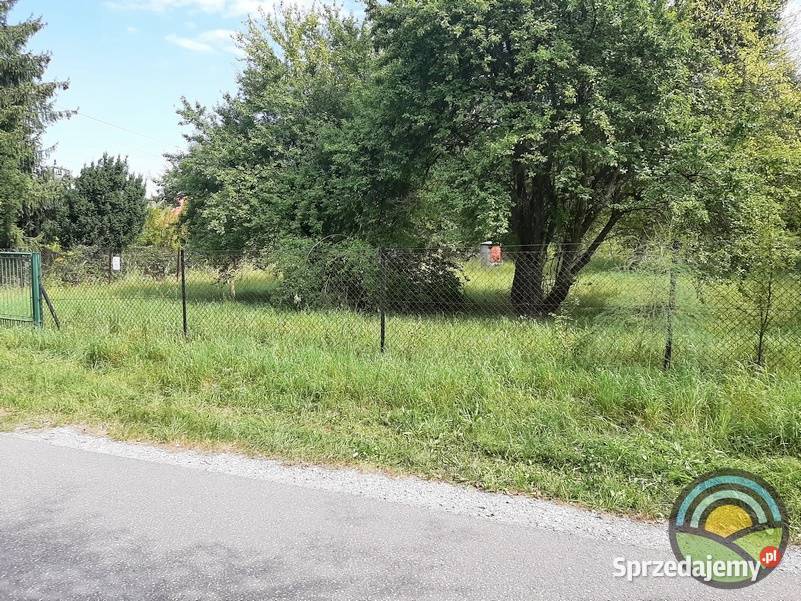 Płaska kształtna 18arowa działka bud k Krakowa Zabierzów