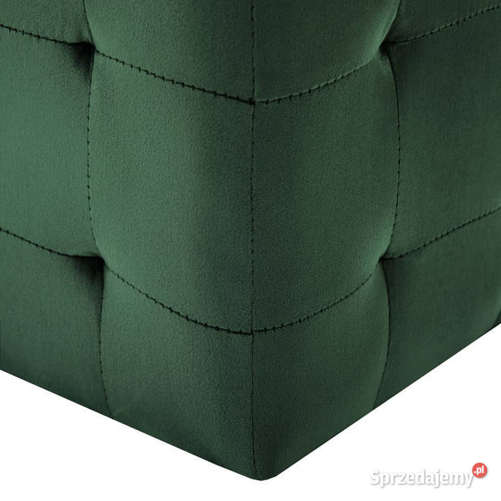 Stoliki nocne 2 zielone 30x30x30 aksamit mazowieckie Warszawa