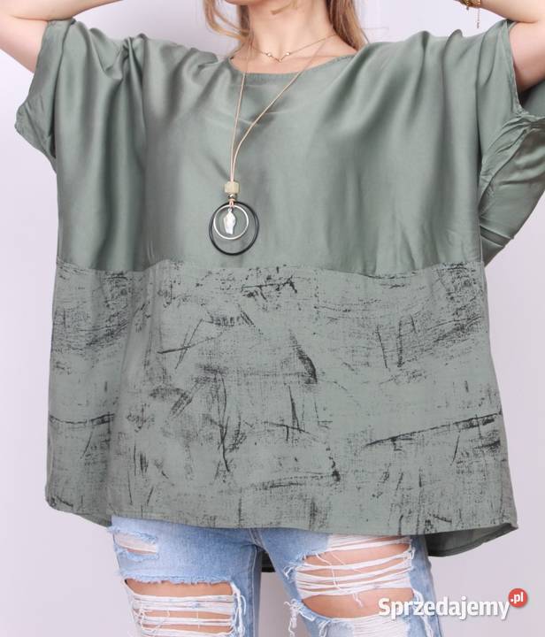 Bluzka print abstrakcja 5 kolorów do wyboru kolorowy sprzedam