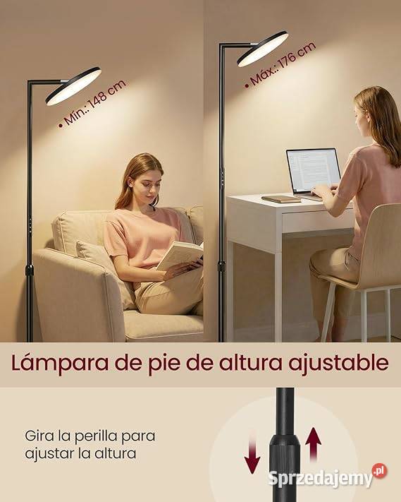 Lampa podłogowa regulowana wysokość głowica Golina sprzedam