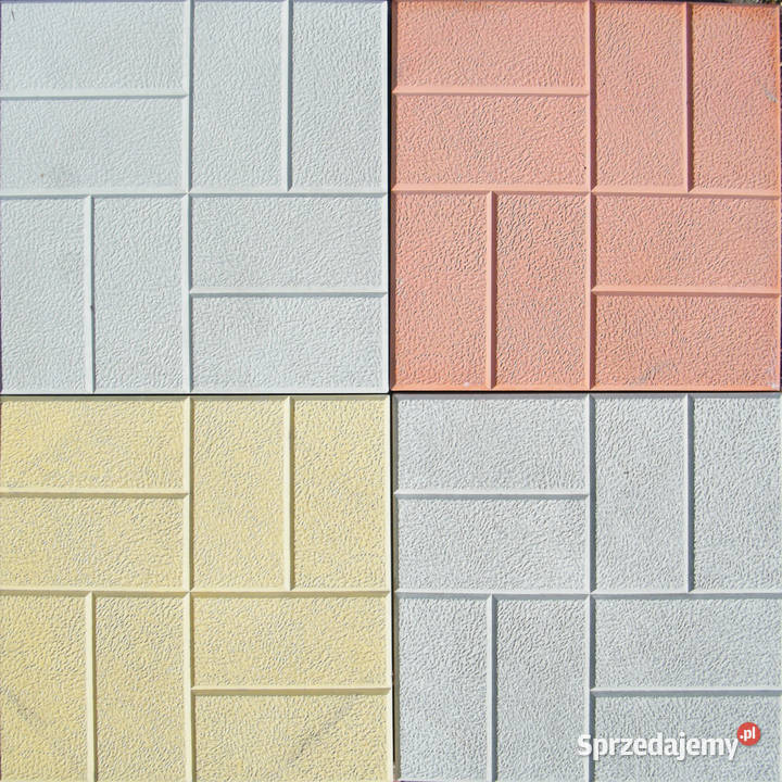 Płytki betonowe płyty chodnikowe 40x40x5 Piersno