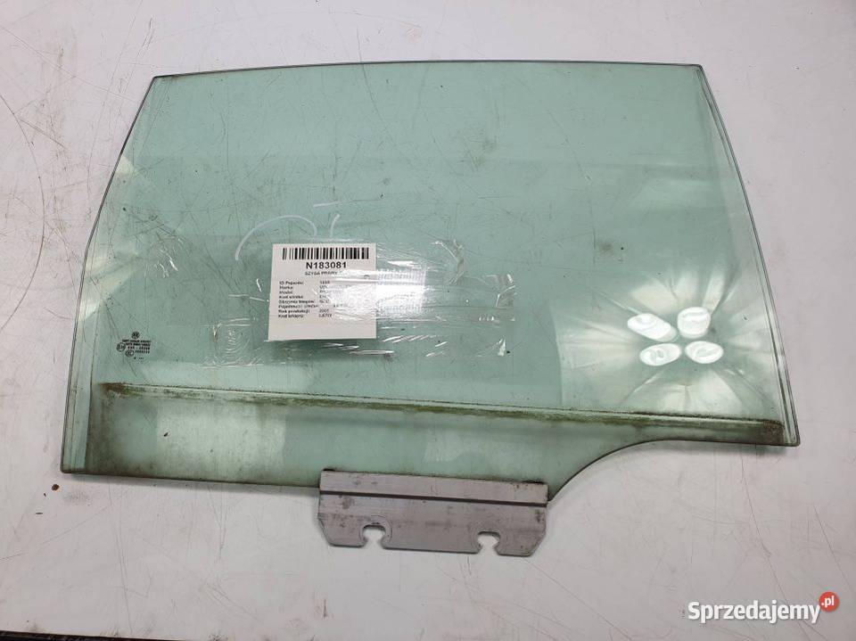 SZYBA PRAWY TYŁ VOLKSWAGEN PHAETON osobowe Pozostałe sprzedam