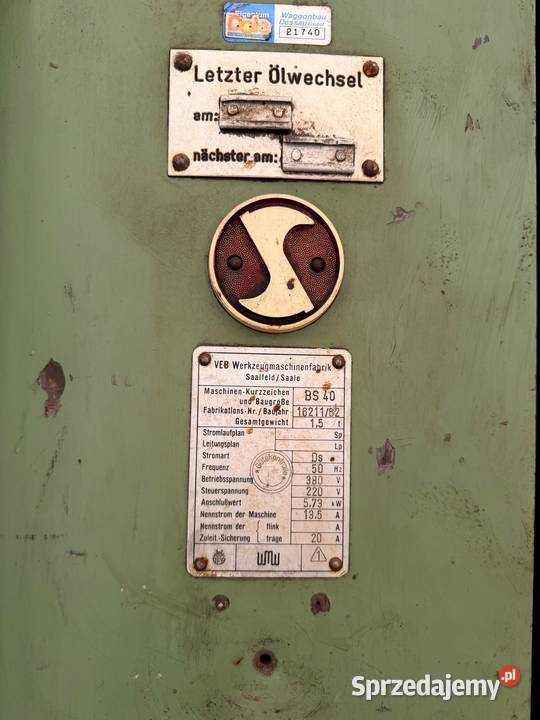 WIERTARKA SŁUPOWA WMW BS40 Produkcja Trzebunia sprzedam