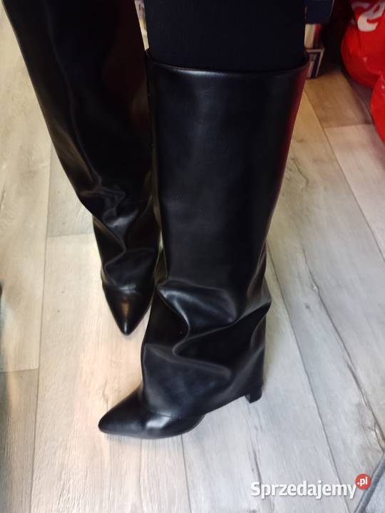 39 Ekskluzywne czarne Kozaki kowbojki wieczorowe Kraków