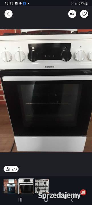 Kuchenka gazowa elektryczna Gorenje 4 letnia Śrem