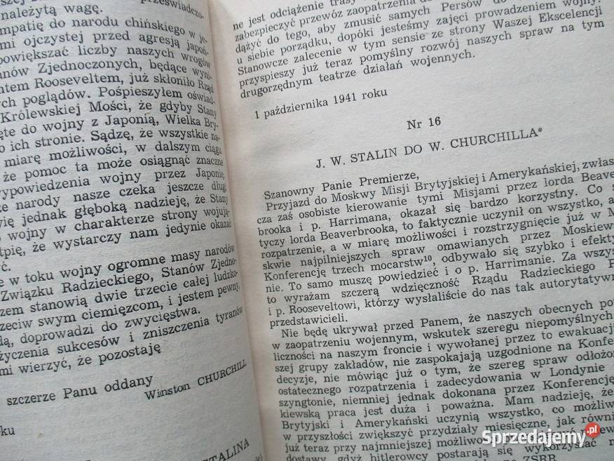 Korespondencja Stalin Churchill Attlee Roosevelt Łódź
