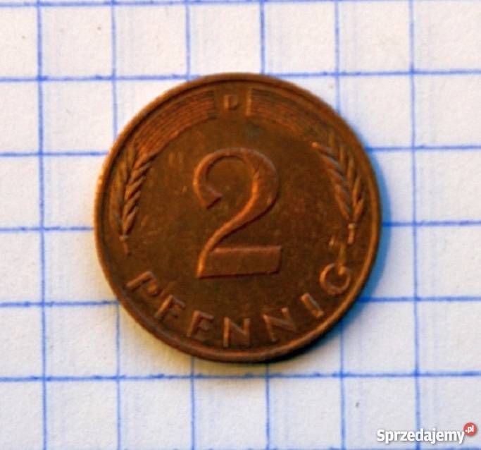 2 PFENNIG 2 FENIGI 1991 D NIEMCY lubelskie Piszczac