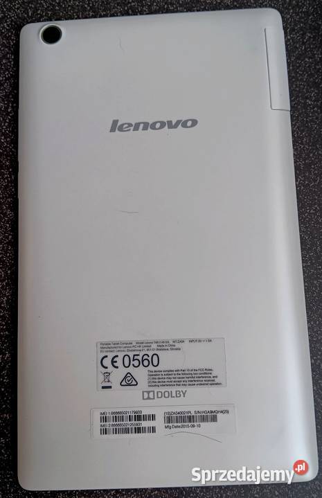 Tablet Lenovo TAB2 A850L 8 1 GB 16 GB biały Opole