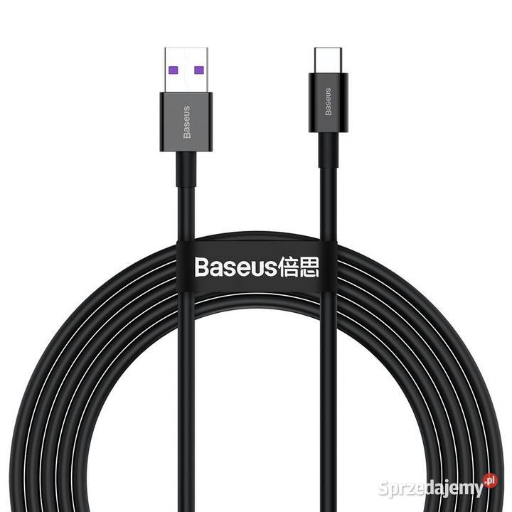 Kabel USB type-C 6A 66W 2m QC 3.0 Baseus szybkie ładowanie