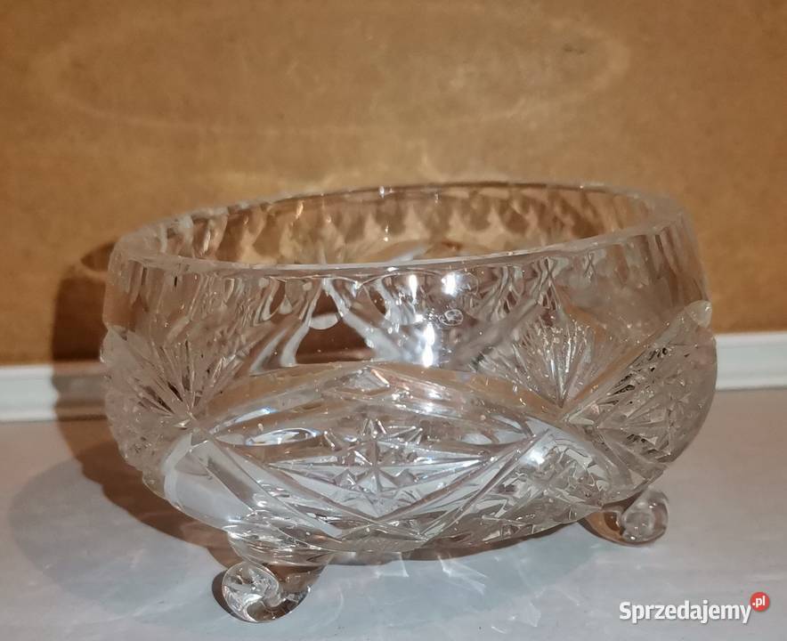 kryształowa miseczka na nóżkach Porcelana i szkło Białystok