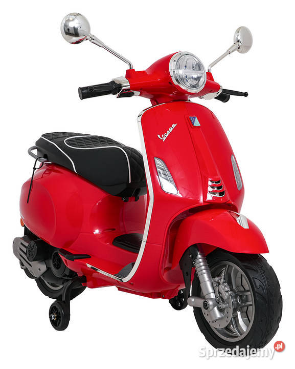 Pojazd Skuter Vespa ROMA Czerwony autko na świętokrzyskie Łopuszno
