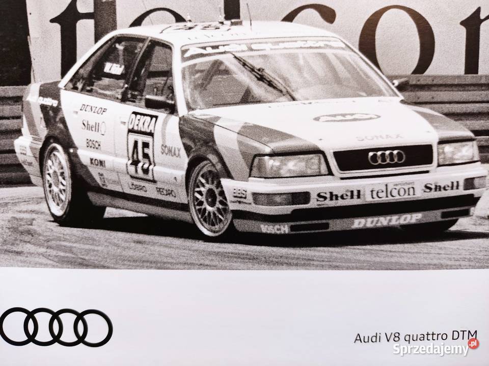 Pocztówka widokówka Audi V8 quattro DTM