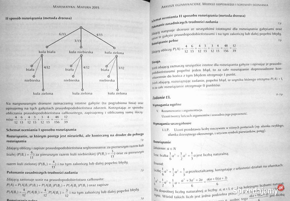 Matematyka Zbiór zadań maturalnych Matura 2015 I Chełm
