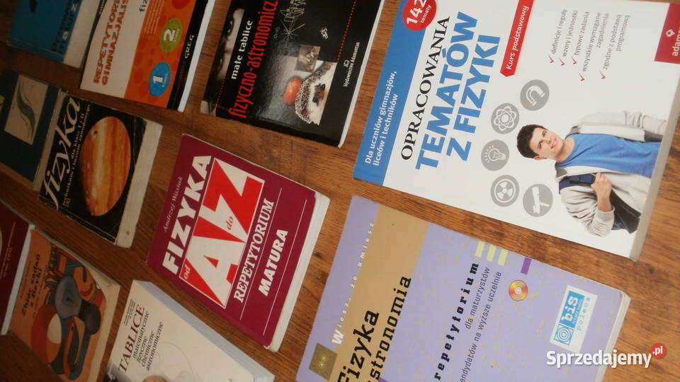 Fizyka duży zestaw do matury i nie kompendium, repetytorium, opracowanie mazowieckie Warszawa sprzedam