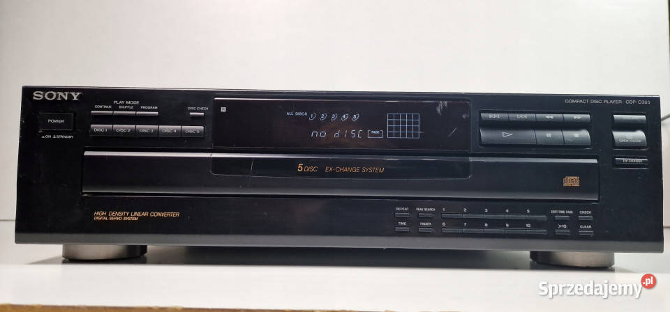 SONY odtwarzacz CD player CDP C 365 CDPC365 Międzychód