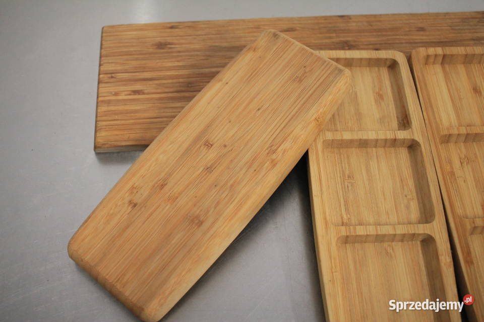 Drewniane miseczki niskie ładny komplet Gastronomia Pszczyna