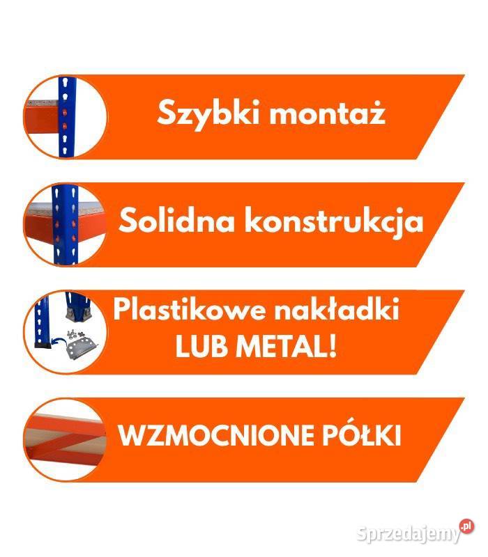 Regał magazynowy 1981x1026x315mm 4P WIÓR 157 NP Warszawa sprzedam