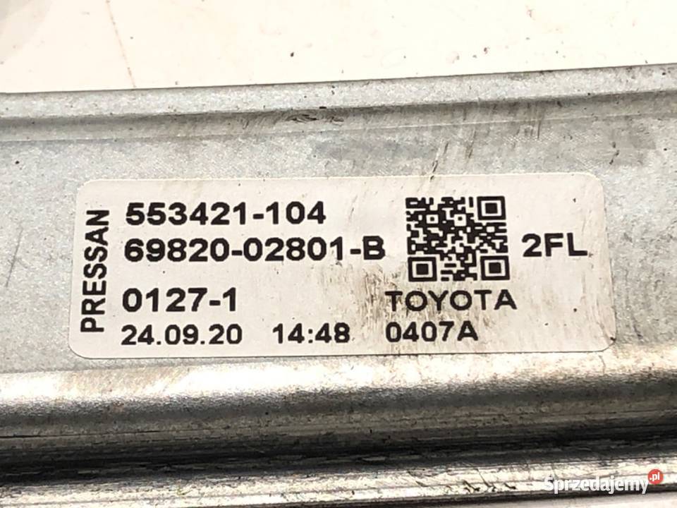 PODNOŚNIK SZYBY LEWY PRZÓD TOYOTA COROLLA E21 osobowe podkarpackie sprzedam