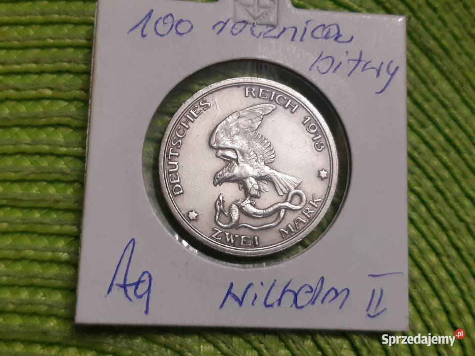 moneta srebrna Niemiec z 1913r Łomża