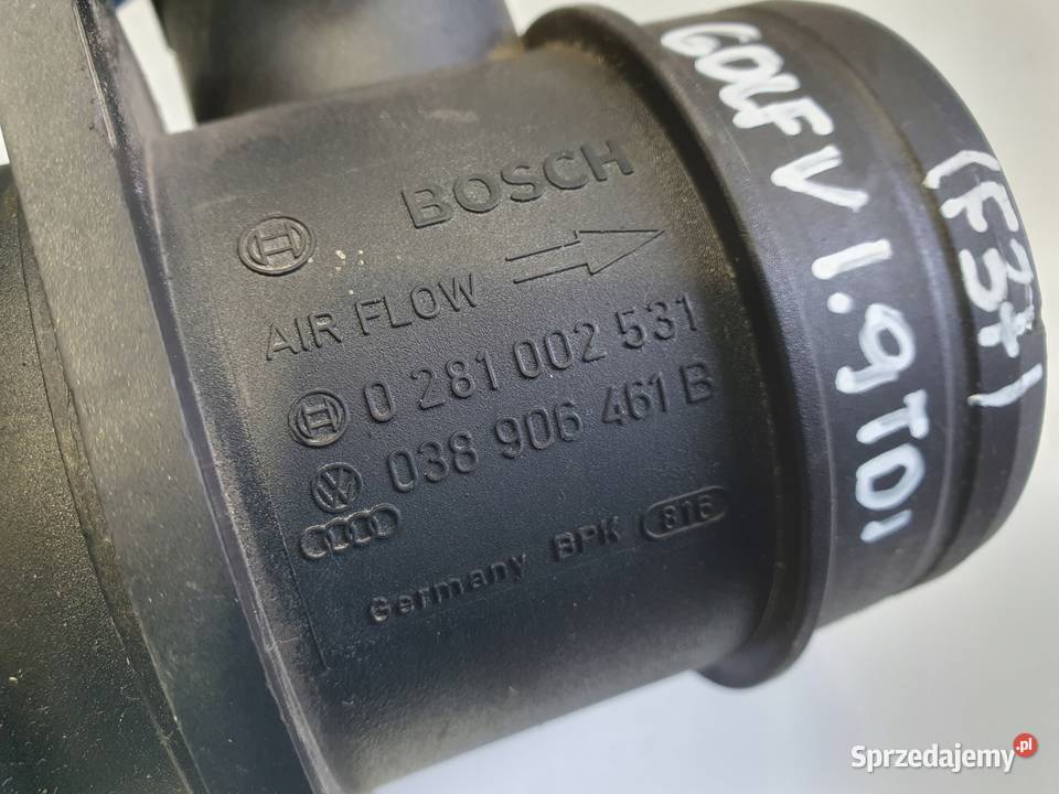 PRZEPŁYWOMIERZ VW Golf V 19 TDI POWIETRZA lubelskie