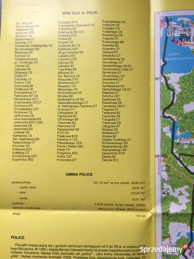 2743 Police Plan Miasto I zachodniopomorskie Szczecin sprzedam