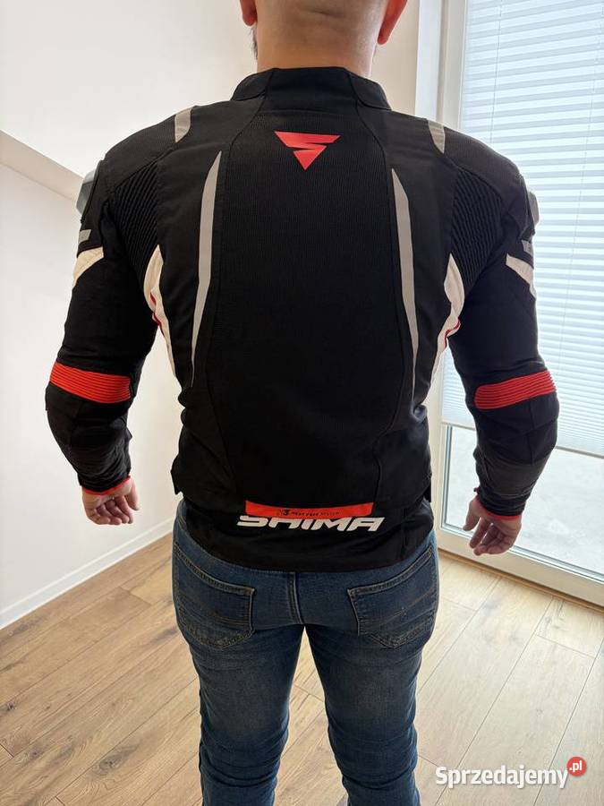 Kurtka tekstylna SHIMA MESH PRO 20 RED czarny Busko-Zdrój