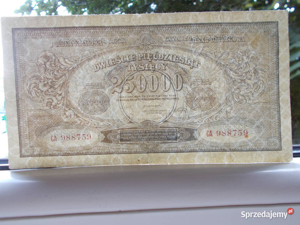 250 000 marek z 1923 roku likwidacja kolekcji Skarżysko-Kamienna