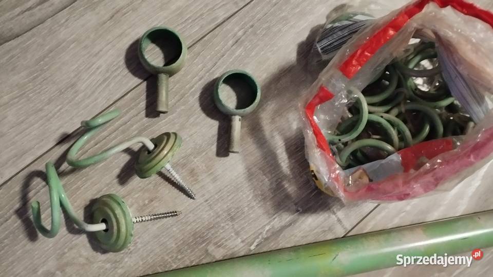 karnisz pojedynczy zielony 180 plus ozdobne Poznań sprzedam