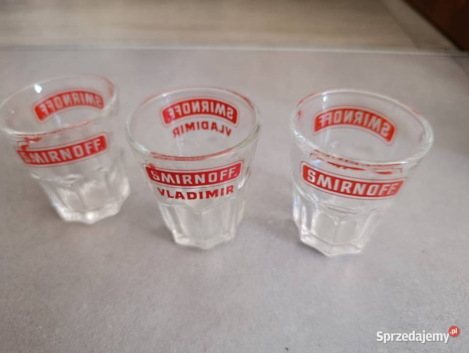 kieliszki shot Smirnoff 3 sztuki