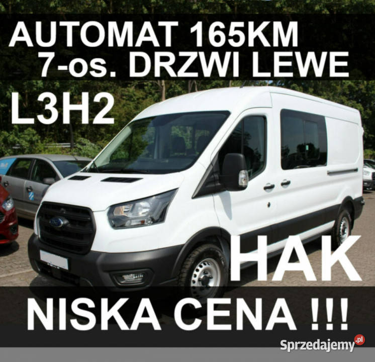 Ford Transit Automat 165 Drzwi Lewe BiXenony wielofunkcyjna kierownica Szczecinek