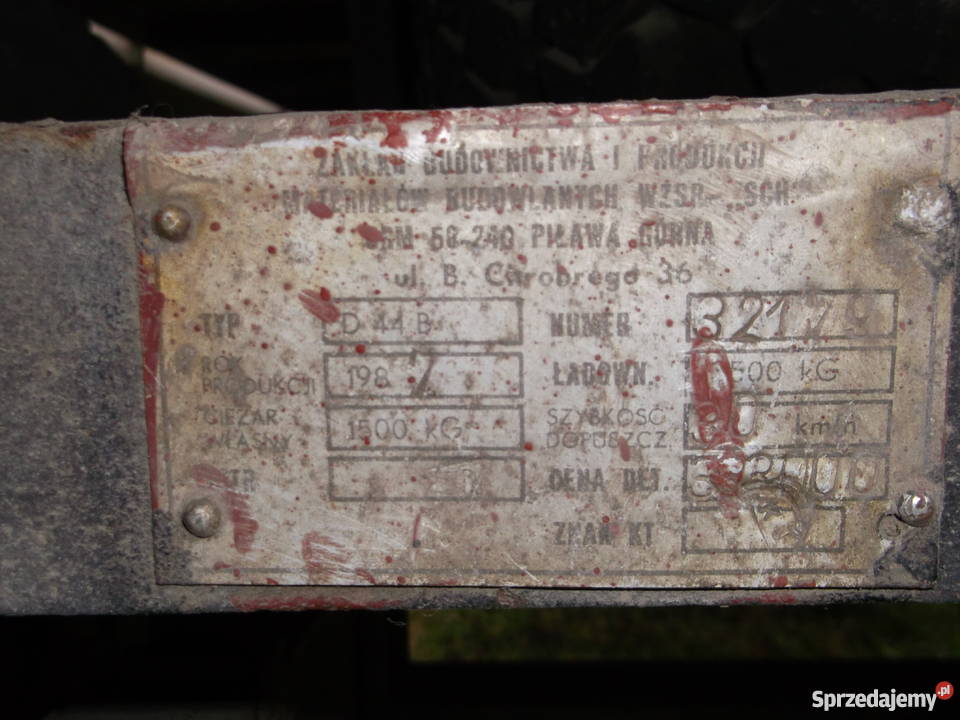 Przyczepa AUTOSAN D44B Kłodawa