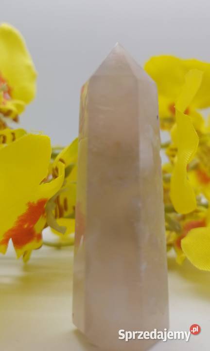 Kolekcjonerski naturalny Agat obelisk stożek Olsztyn