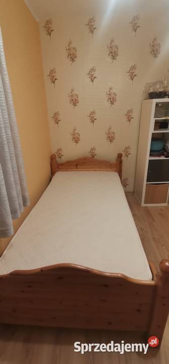 Łóżko drewniane z materacem100200 Sterdyń