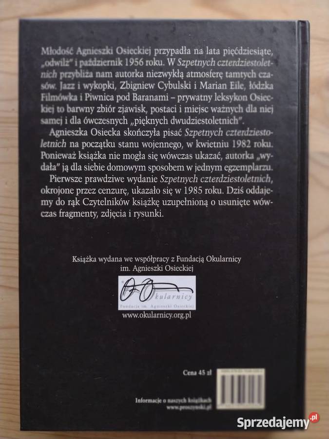 Agnieszka Osiecka Szpetni czterdziestoletni mazowieckie Warszawa
