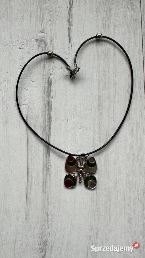 NOWY Łańcuszek wisior wisiorek motyl zawieszka Galanteria i dodatki Łódź
