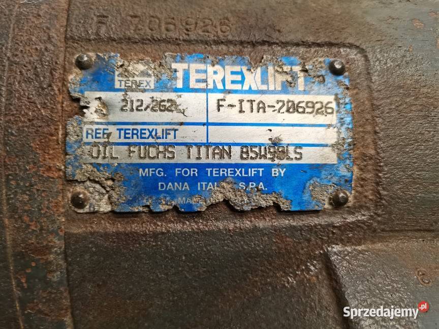 Dyferencjał 212262 Terex 737 Agri Lift Wilkowo