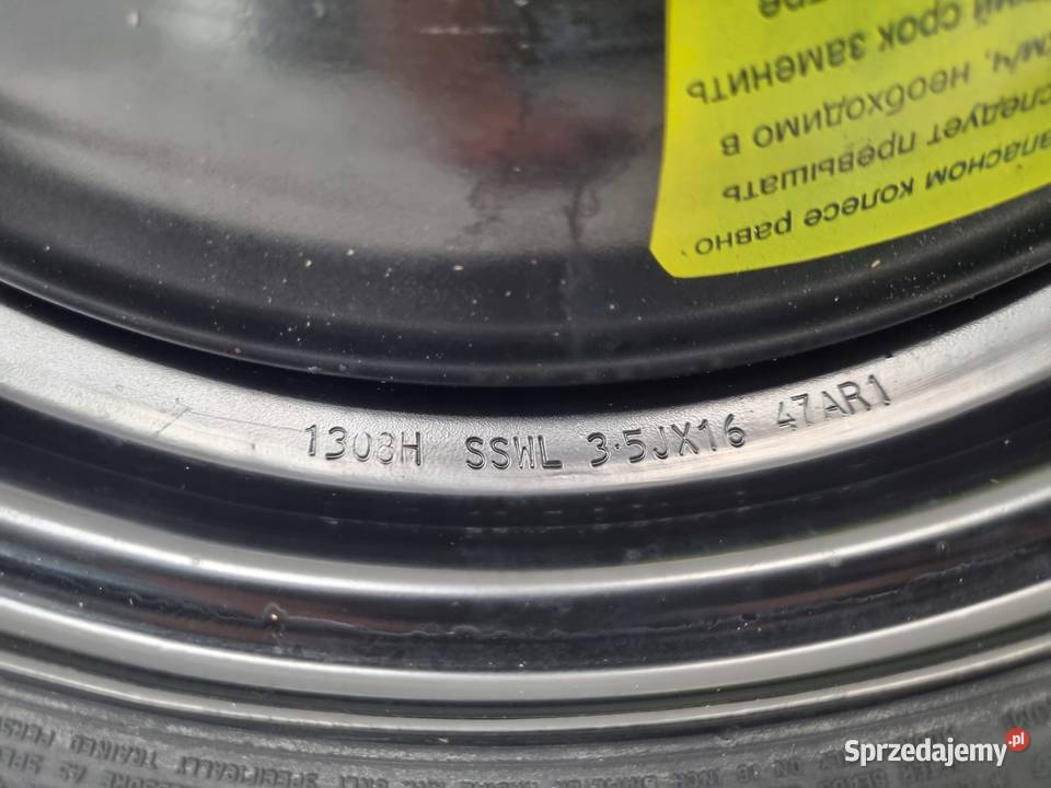 KOŁO DOJAZDOWE Peugeot 3008 5008 dojazdówka lubelskie Chełm