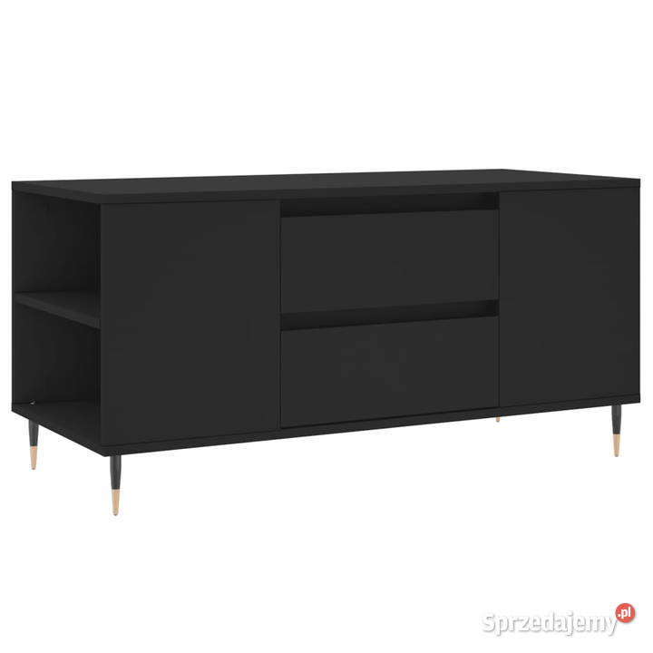 Stolik kawowy czarny 102x445x50 materiał Warszawa sprzedam