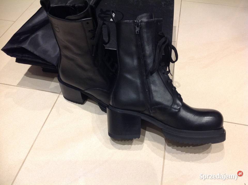 Botki Skórzane Damskie PINKO 375 38 na Moda i Styl Nowa Sól sprzedam