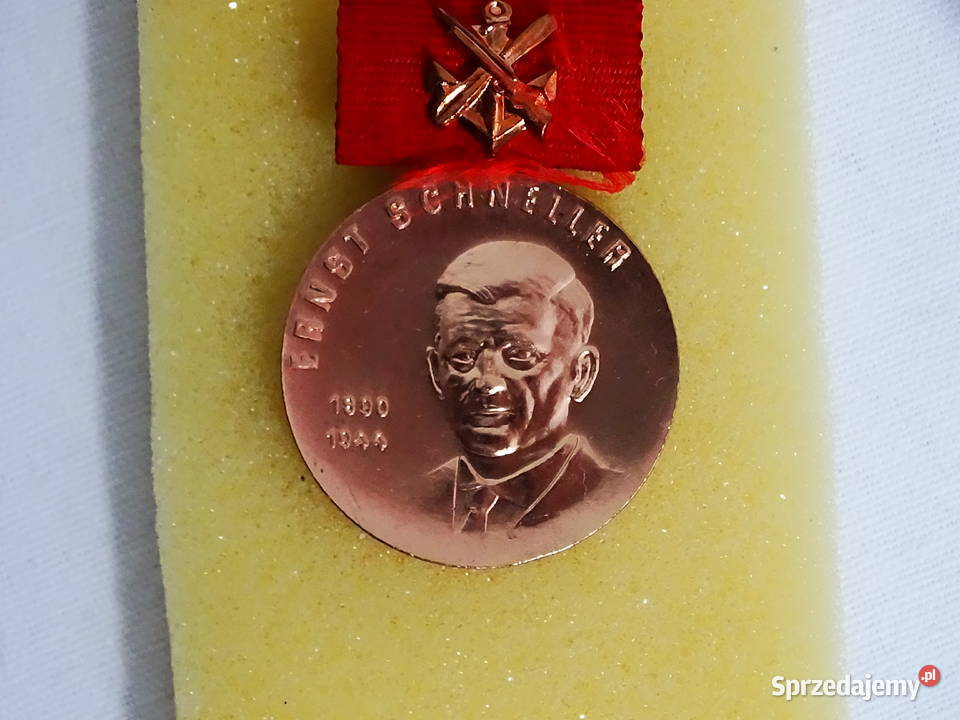 Medal DDR NVA Ernst Schneller Brązowy Biłgoraj