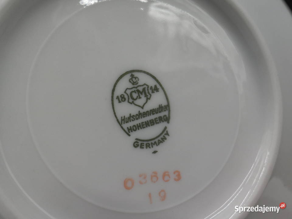Talerzykipodstawki porcelanowe Hutschenreuther 3 Raszków